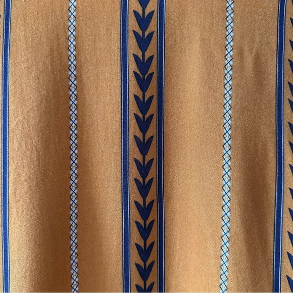 Ardene Kimono Golden Hour Mustard Yellow Navy Blue White - One Size - Picture 8 of 12